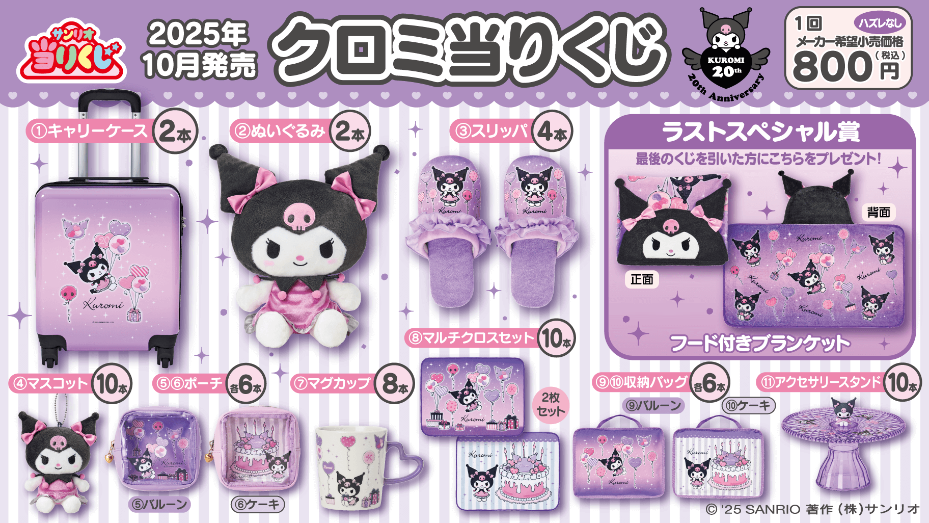 Ichiban Kuji - Kuromi 20th Anniversary | Nekoland Anime